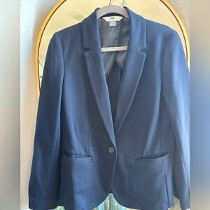 Classic Fitted Navy Blazer